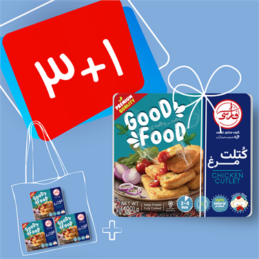 (پک 4 عددی) کتلت مرغ (400 گرمی)