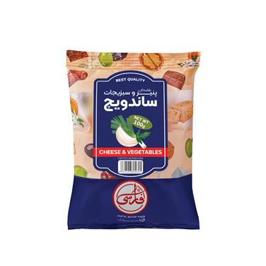 ساندویچ پنیر و سبزیجات (100 گرم)